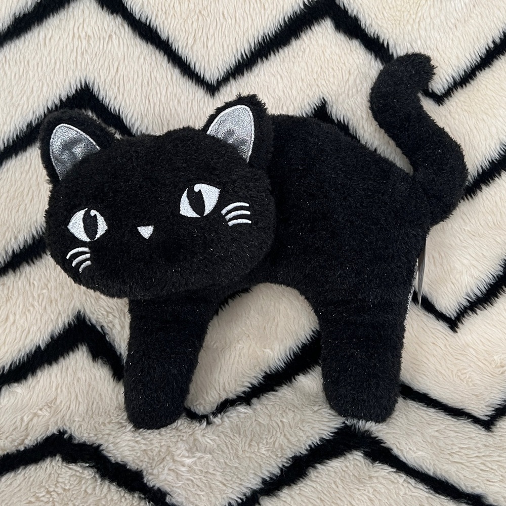 New Release! 2025 Target Bullseye Playground Black Cat Pillow, Halloween decor